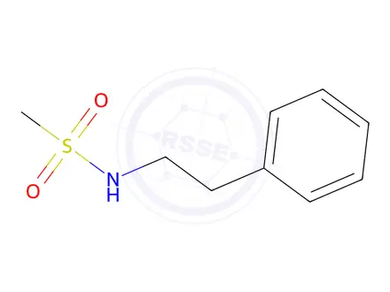 Chemical structure of N-(2-phenylethyl)methanesulfonamide