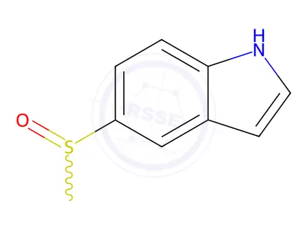 Chemical structure of 5-(Methylsulfinyl)-1H-indole