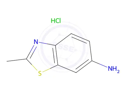 Chemical structure of 2-Methyl-1,3-benzothiazol-6-amine hydrochloride