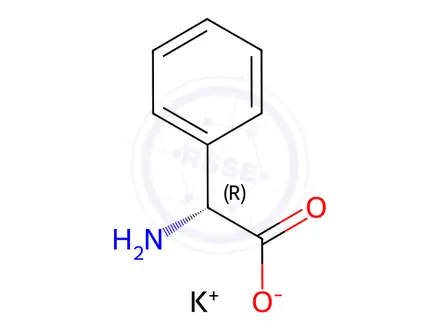 Chemical structure of Ampicillin EP Impurity L Potassium Salt