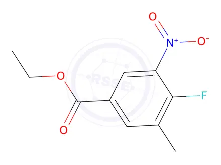 Chemical structure of Ethyl 4-fluoro-3-methyl-5-nitrobenzoate