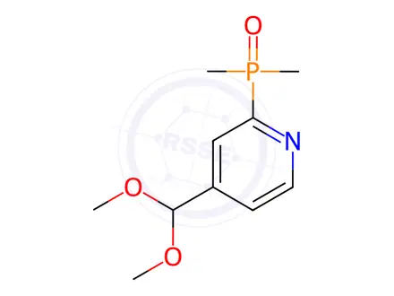 Chemical structure of (4-(Dimethoxymethyl)pyridin-2-yl)dimethylphosphine oxide