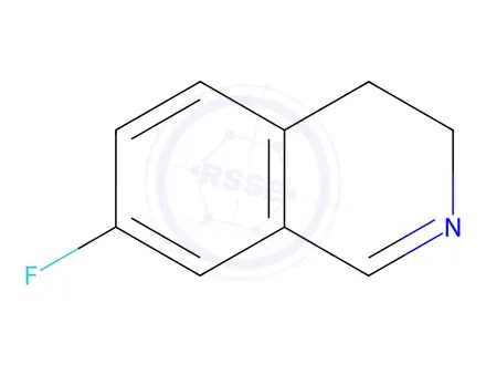 Chemical structure of Isoquinoline, 7-fluoro-3,4-dihydro-(9CI)