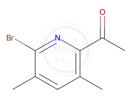 Chemical structure of 1-(6-Bromo-3,5-dimethylpyridin-2-yl)ethanone