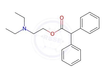 Chemical structure of Adiphenine Hydrochloride Monomer
