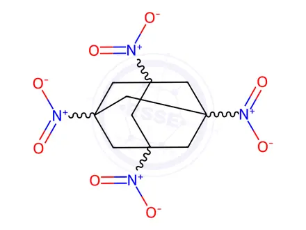 Chemical structure of 1,3,5,7-Tetranitroadamantane