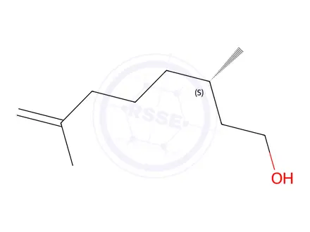 Chemical structure of (S)-3,7-Dimethyloct-7-en-1-ol
