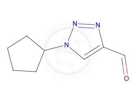 Chemical structure of 1-Cyclopentyl-1h-1,2,3-triazole-4-carbaldehyde