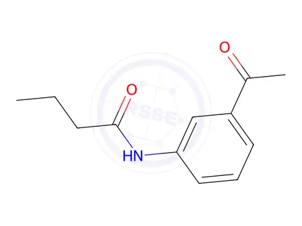 Chemical structure of N-(3-Acetylphenyl)butanamide
