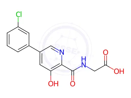 Chemical structure of Vadadustat(AKB-6548)