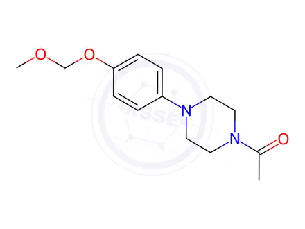 Chemical structure of 1-Acetyl-4-[4-(methoxymethoxy)phenyl]piperazine