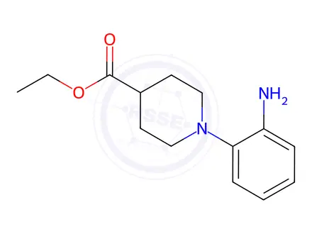 Chemical structure of Ethyl 1-(2-aminophenyl)piperidine-4-carboxylate