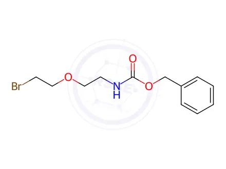 Chemical structure of Carbamic acid, N-[2-(2-bromoethoxy)ethyl]-, phenylmethyl ester