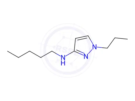 Chemical structure of N-pentyl-1-propyl-1H-pyrazol-3-amine