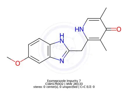 Chemical structure of Esomeprazole Impurity 7