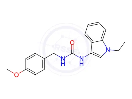 Chemical structure of 1-(1-Ethyl-1H-indol-3-yl)-3-(4-methoxybenzyl)urea