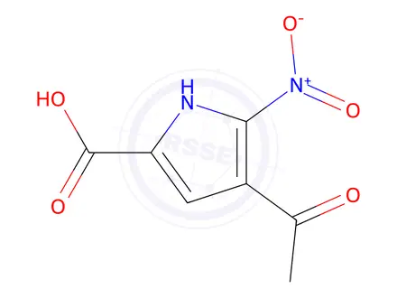 Chemical structure of 4-Acetyl-5-nitro-1h-pyrrole-2-carboxylic acid