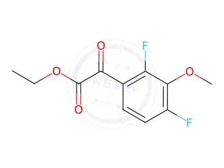 Chemical structure of ethyl 2-(2,4-difluoro-3-methoxyphenyl)-2-oxoacetate