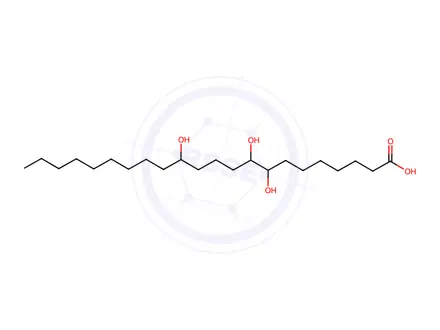 Chemical structure of 8,9,13-trihydroxydocosanoic acid