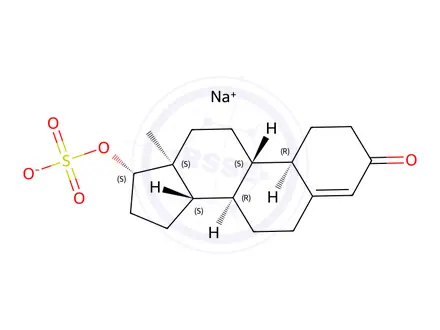 Chemical structure of 19-Nortestosterone Sulfate Sodium Salt