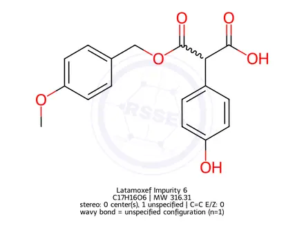 Chemical structure of Latamoxef Impurity 104