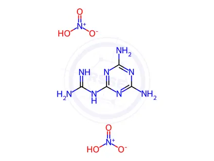 Chemical structure of Metformin EP Impurity B Dinitrate
