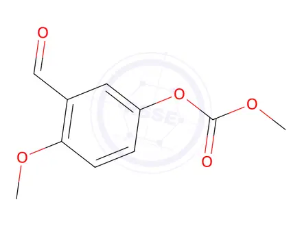 Chemical structure of 3-Formyl-4-methoxyphenyl methyl carbonate
