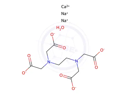 Chemical structure of Calcium Disodium Edetate Monohydrate