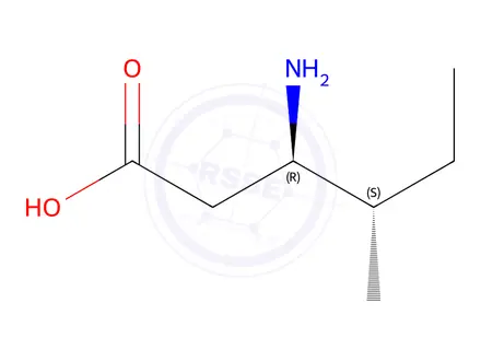 Chemical structure of (3R,4S)-3-Amino-4-methylhexanoic acid