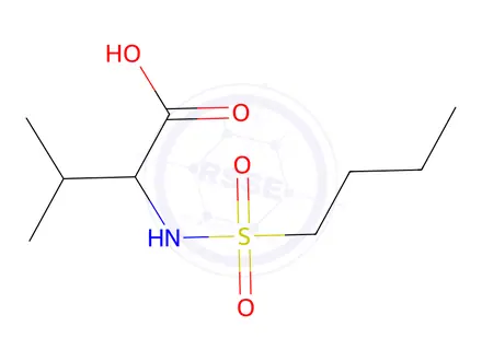 Chemical structure of 2-(Butane-1-sulfonamido)-3-methylbutanoic acid