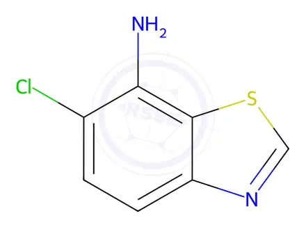 Chemical structure of Benzothiazole, 7-amino-6-chloro-(8CI)