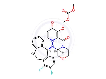 Chemical structure of Sebaloxavir Marboxil