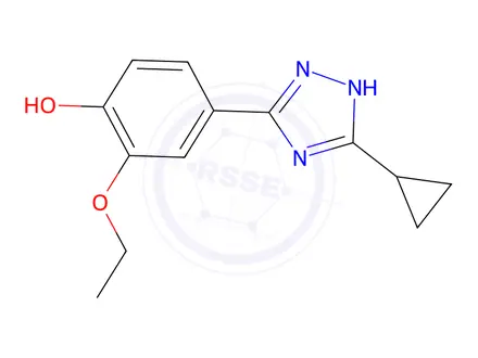 Chemical structure of 4-(3-Cyclopropyl-1H-1,2,4-triazol-5-yl)-2-ethoxyphenol
