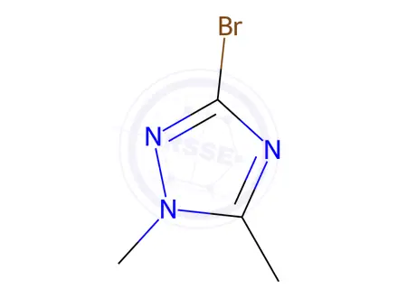 Chemical structure of 3-Bromo-1,5-dimethyl-1H-1,2,4-triazole