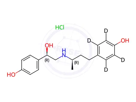 Chemical structure of Butopamine-d4 Hydrochloride