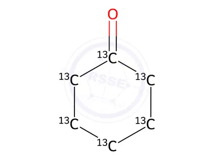 Chemical structure of Cyclohexanone-13C6