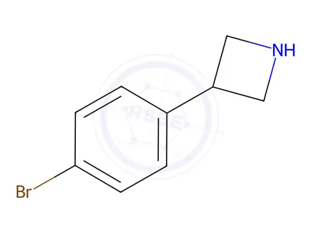 Chemical structure of 3-(4-Bromophenyl)azetidine