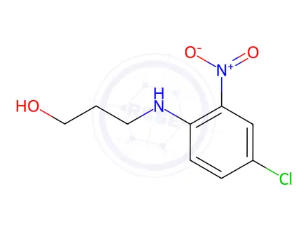 Chemical structure of 3-[(4-chloro-2-nitrophenyl)amino]propan-1-ol