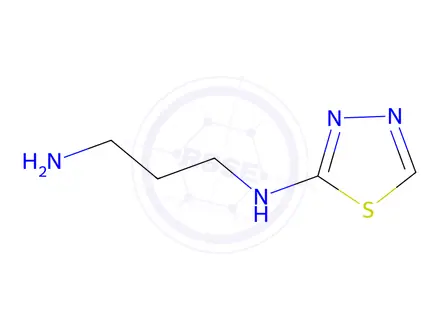 Chemical structure of n1-(1,3,4-thiadiazol-2-yl)propane-1,3-diamine