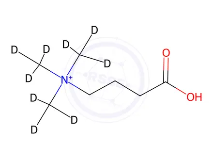 Chemical structure of γ-Butyrobetaine-d9