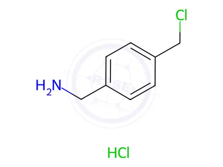 Chemical structure of (4-(Chloromethyl)phenyl)methanamine hcl