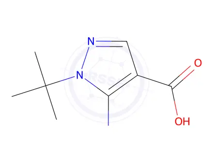 Chemical structure of 5-Amino-1-tert-butyl-1H-pyrazole-4-carboxylic Acid