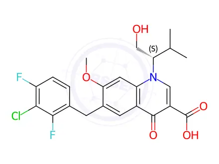 Chemical structure of Elvitegravir Impurity H