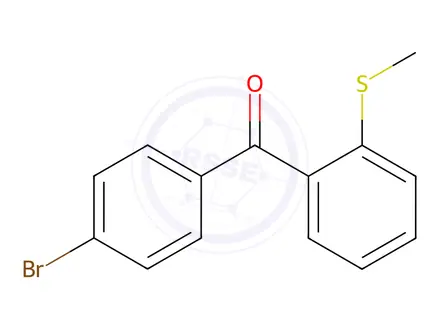 Chemical structure of (4-Bromophenyl)(2-(methylthio)phenyl)methanone