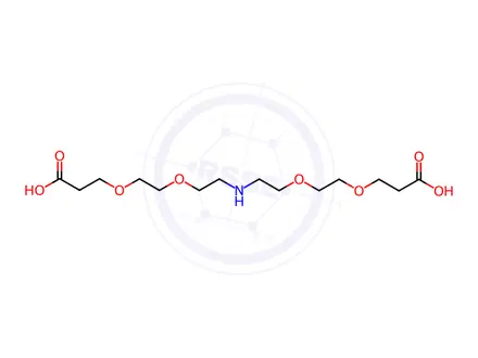 Chemical structure of 4,7,13,16-tetraoxa-10-azanonadecanedioic acid