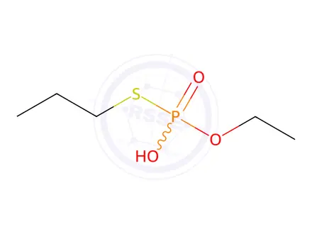 Chemical structure of O-Ethyl S-propyl O-hydrogen Phosphorothioate