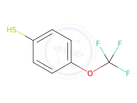 Chemical structure of 4-(Trifluoromethoxy)thiophenol (BSC)