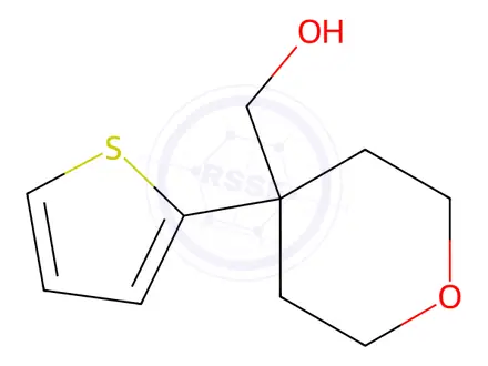 Chemical structure of (4-(Thiophen-2-yl)tetrahydro-2H-pyran-4-yl)methanol