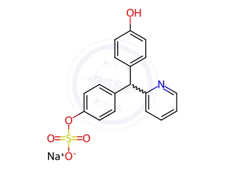 Chemical structure of 4-Desulfo-4-hydroxy Picosulfate Monosodium Salt