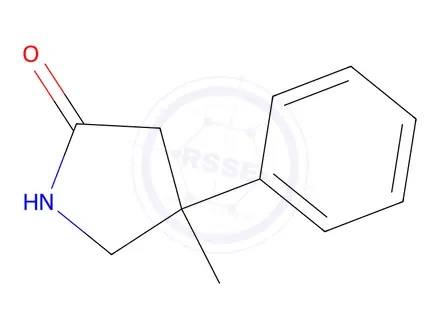 Chemical structure of 4-methyl-4-phenylpyrrolidin-2-one